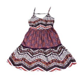 Mossimo Boho Paisley Multicolor Spaghetti Strap Dress Size S